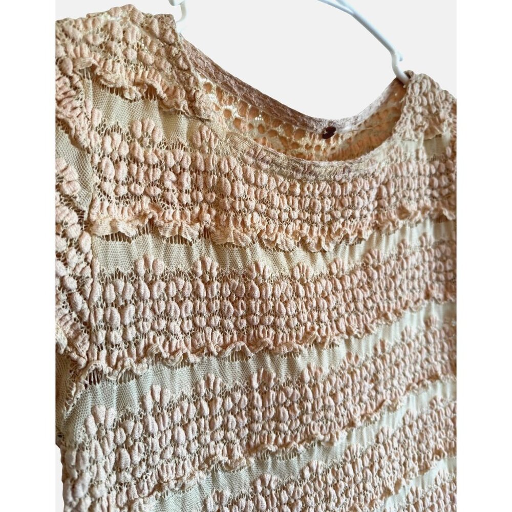 Free People Angelina Lace Size M Stretchy Peach NWOT $68 - Picture 12 of 16